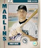 Autographed/Hand Signed 8x10 Photo Mike Jacobs Florida Marlins