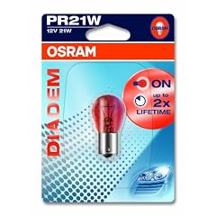 Osram 7508LDRBLI1 Lampe 'Diadem', 12V, 21W, PR21W, BAW15s, rot, 1 St�ck im Blister