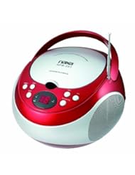 NAXA Electronics NPB-251RD Portable CD Player with AM/FM Stereo Radio