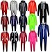 Kids Girls Boys Plain Color Fleece Hooded Onesie All In One Jumpsuit 5-13 Years