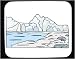 Mouse Pad with mountain, South America, ice, Argentina, glacier, lake
