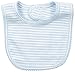 Mud Pie Baby-Boys Newborn Monogram Stripe Bib