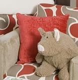 Graphite Red Pillow by Glenna Jean