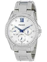Pulsar Womens PP6099 Analog Display Japanese Quartz Silver Watch
