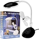 Journeys Edge 2 in 1 Laptop Desk LED Lamp and Fan - Powered by USB (72-24888)