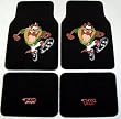 Tasmanian Devil Taz Mexico Soccer Futbol 2 Pc Front Carpet Floor Mats Set