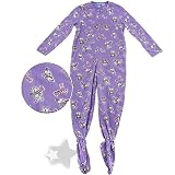 Purple Bear Footed Sleeper Pajamas for Girls