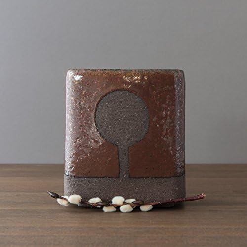 Minimalist Rectangle Vase with Beautiful Oxblood Glaze