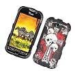 HTC myTouch 4G / myTouch HD (T-Mobile) Rubberized Snap On Protector Hard Case "Cross 'N Skulls" Design