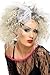 Smiffy's Women's 80's Wild Child Wig Blonde Short Curly with Bow