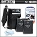 2 Pack Battery And Charger Kit For Nikon D5200, D5100, D3100, D3200, P7700 Digital SLR Camera Includes 2 Extended (1500Mah) Replacement For Nikon EN-EL14 Batteries (Fully Decoded!) + Ac/Dc Rapid Travel Charger + LCD Screen Protectors + MicroFiber Cloth