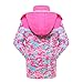 Roseate Girls Lightweight Jacket Waterproof Sportswear Camouflage Pink