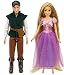 Disney Tangled Exclusive Set of Both 12 Inch Poseable Dolls Flynn Rider Rapunzel