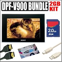 Sony DPF-V900 9-inch Digital Photo Frame w/ Accessory Bundle