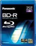 Panasonic LM-BRU25MAE 12cm Blu-Ray Rohling 25GB (6-fache Brenngeschwindigkeit, einmalig beschreibbar) Videobox
