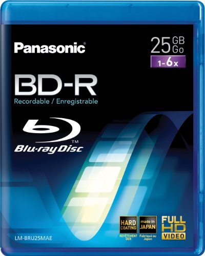 Panasonic LM-BRU25MAE 12cm Blu-Ray Rohling 25GB (6-fache Brenngeschwindigkeit, einmalig be Preisvergleich