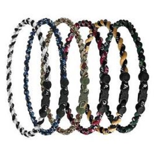 PhitenTornado Titanium Necklace - Sports Necklace, Aqua-Titanium Technology for Neck and Shoulder Tension - Elastomer Core with Micro Titanium Spheres