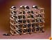 J.K. Adams MWR-40 Hardwood 40-Bottle Wine Rack, Natural