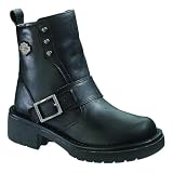 HARLEY DAVIDSON SANDRA BLACK MOTORCYCLE BOOTS WOMENS SIZE 5.5