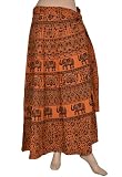 Beautiful Indian Cotton Wrap Around Skirt Adorn with Hand Block Print Work