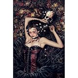 Victoria Frances (Skull Girl) Art Poster Print - 24x36