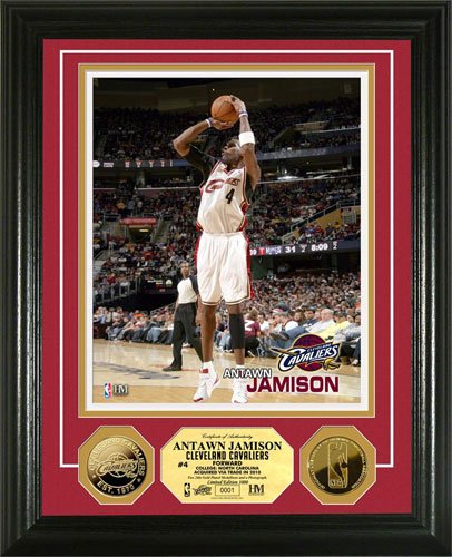 Highland Mint Cleveland Cavaliers Antwan Jamison 24K Gold Coint Photo Mint