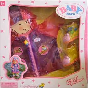 Baby Born Rain Set w Hooded Raincoat and Boots - Zapf Creation by Baby Born Zapf Creation