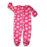 Wonder Kids - Infant and Toddler Girls Heavy Weight Snowflake Blanket Sleeper With Feet, Fuschia
