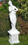 Eigenschaften JS GartenDeko e.K.  / Skulptur antike Frauenskulptur auf klassischer Säule H 94 cm Statuen aus Beton