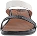 FitFlop Women's Banda Micro Crystal Slide Dress Sandal, Black/White, 6 M US
