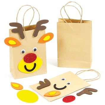 Sacchetti Per Regali Di Natale.Sacchetti Regalo A Forma Di Renna Di Babbo Natale Per Bambini Da Creare E Decorare Confezione Da 4 Regali Per Natale Il Sito Per La Scelta Del Regalo Di Natale