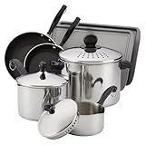 Farberware 77289 Classic 10-Piece Cook and Strain Cookware Set