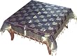 Tablecloth Organza Silk Linen 42 x 44 inches (btc051)