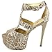 Luichiny Women's Clear Day Dress Sandal