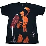 MARVEL X-MEN WOLVERINE CLAWSTROPHOBIC Licensed Black Cotton Tee