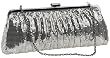 Whiting & Davis Contemporary Shirring Clutch