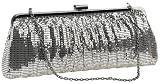 Whiting & Davis Contemporary Shirring Clutch