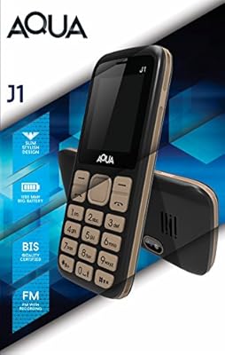 Aqua J1 - Dual SIM Basic Mobile Phone - Black