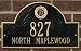 Oakland Athletics Black and Gold Personalized Address Plaque