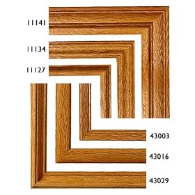 2 - 3/8'' Width Traditional Oak Picture Frame Molding - #11141