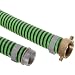 Goodyear EP Green Hornet XF Rubber Suction/Discharge Hose Assembly, Aluminum Male NPSH x Brass Female Swivel Couplings
