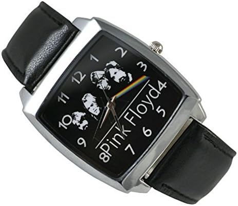 Pink Floyd Watch Black Leather Band Rock Group Pink Floyd, Watch:PF