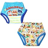 アンパンマン シール付3層2枚組トレパン ブルー◇90cm