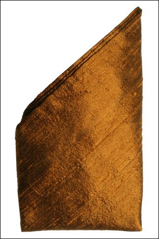 Find Lowest Prices On Copper Dupioni Silk Handkerchief