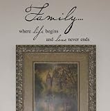 Family where life begins and love never ends 12.5