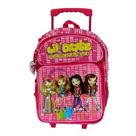 Lil Bratz Rolling Backpack Luggage - Bratz School Backpack