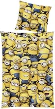 Global Labels G 95 600 MI1 180 Minions "Crowd" Bettw&auml;sche, Renforce 135 x 200 cm, Bettbezug und Kissenbezug 80 x 80 cm