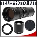 Kenko 420-1600mm Vari Super Telephoto Zoom Lens with Mount for Canon EOS 30D 20D 5D Digital Rebel XT XTI & Film SLR Cameras