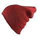 Morehats Waffle Knit Soft Beanie Warm Winter Ski Skater Hip-hop Hat - Red