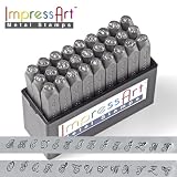ImpressArt, Royal Crest Monogram Stamping Set, Metal Alphabet Letter Stamps, 4mm